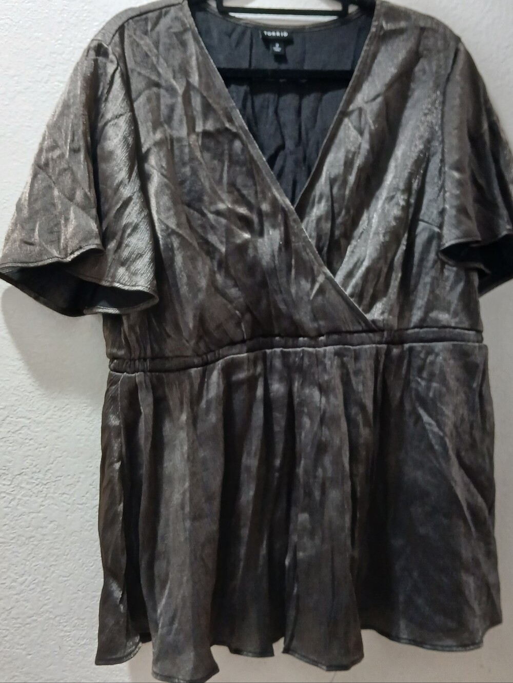 torrid Bronze Metallic Top